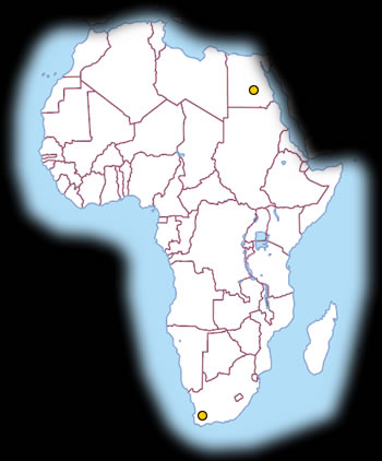 Landkarte Afrika